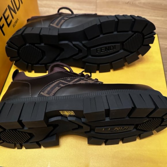 Fendi Force Lace Ups Loafers - Picture 3 of 3